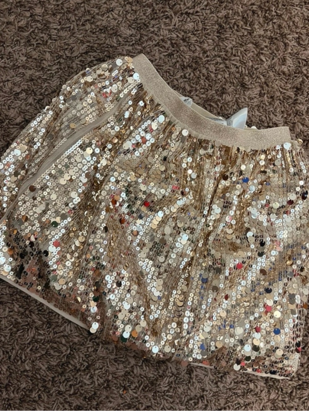 Gold Sequin Skirt